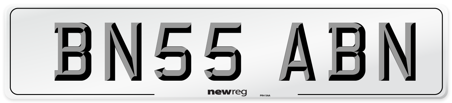 BN55 ABN Number Plate from New Reg